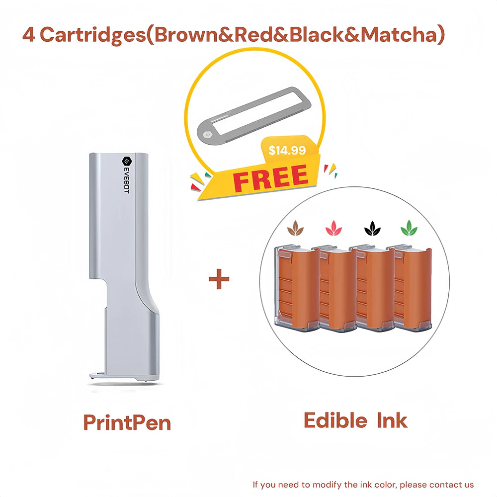 PrintPen with 4 cartridges